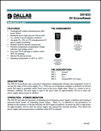 Click here to download DS1833Z-5/T&R Datasheet