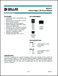 Click here to download DS1817R-10-U Datasheet