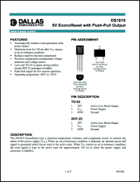 Click here to download DS1810-5/T&R Datasheet