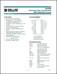 Click here to download DS1802S+ Datasheet