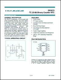 Click here to download DS1672-2+ Datasheet