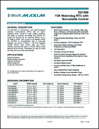 Click here to download DS1500WE Datasheet