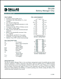 Click here to download DS1259S+ Datasheet