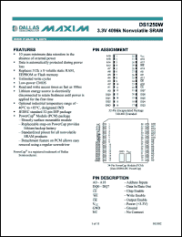 Click here to download DS1250WP-100IND Datasheet