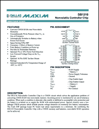 Click here to download DS1210SN+ Datasheet