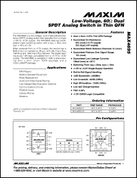 Click here to download MAX4695ETC-T Datasheet