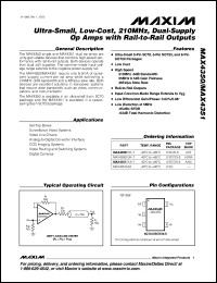 Click here to download MAX4350EXK-T Datasheet