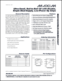 Click here to download MAX4245AUT+ Datasheet