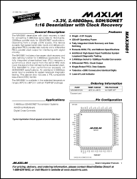Click here to download MAX3881ECB-T Datasheet