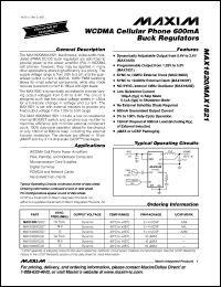 Click here to download MAX1820XEBC+ Datasheet