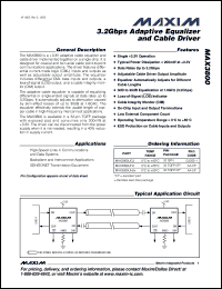 Click here to download MAX3800UHJ+ Datasheet