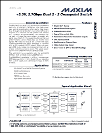 Click here to download MAX3840EGJ-T Datasheet