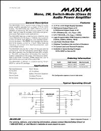 Click here to download MAX4295ESE-T Datasheet