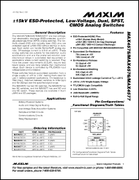 Click here to download MAX4577EUA Datasheet