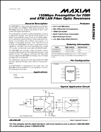 Click here to download MAX3963CSA-T Datasheet