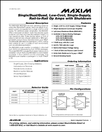 Click here to download MAX4401AXT Datasheet