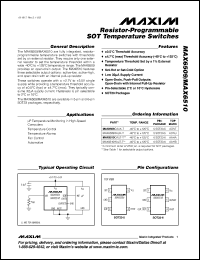 Click here to download MAX6510HAUT+ Datasheet