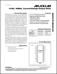 Click here to download MAX5184ETG Datasheet