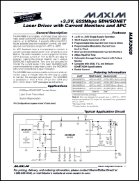 Click here to download MAX3669ETG+ Datasheet