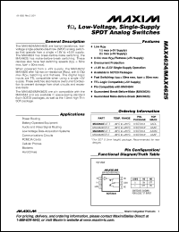 Click here to download MAX4624EUT Datasheet