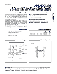 Click here to download MAX5101AEUE-T Datasheet