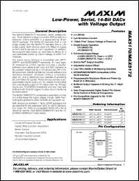 Click here to download MAX5172BEEE+ Datasheet