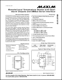 Click here to download MAX1619MEE-T Datasheet