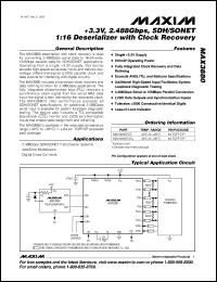 Click here to download MAX3880ECB-T Datasheet
