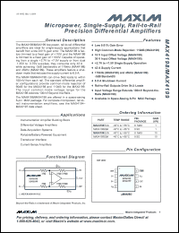 Click here to download MAX4199ESA+ Datasheet
