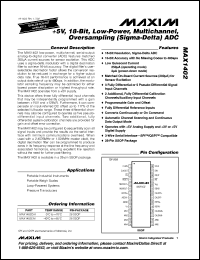 Click here to download MAX1402CAI-T Datasheet