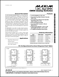 Click here to download MAX4580CAE-T Datasheet