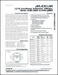 Click here to download MAX145ACPA+ Datasheet