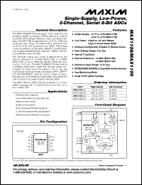 Click here to download MAX1109CUB-T Datasheet