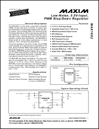 Click here to download MAX1692EUB-T Datasheet