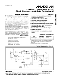 Click here to download MAX3875AEHJ Datasheet