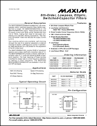 Click here to download MAX7403ESA-T Datasheet