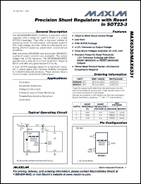 Click here to download MAX6330LUR Datasheet