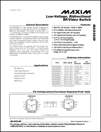 Click here to download MAX4529CUT Datasheet