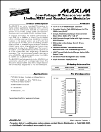 Click here to download MAX2510EEI-T Datasheet