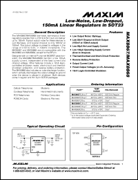 Click here to download MAX8867EZK29 Datasheet