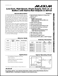 Click here to download MAX4014EUK-T Datasheet