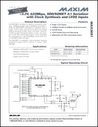 Click here to download MAX3691ECJ+ Datasheet