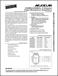 Click here to download MAX4158ESA-T Datasheet
