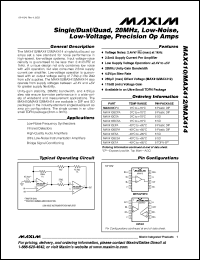 Click here to download MAX412ESA+ Datasheet