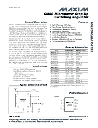 Click here to download MAX630CSA-T Datasheet