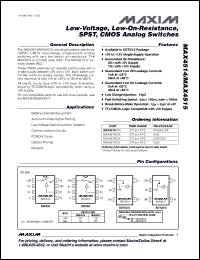 Click here to download MAX4515ESA-T Datasheet