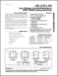 Click here to download MAX4515CUK+ Datasheet