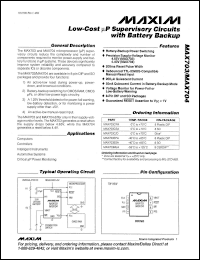 Click here to download MAX703CSA-T Datasheet