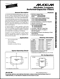 Click here to download MAX292CWE-T Datasheet