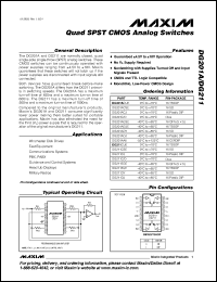 Click here to download DG201AC/D Datasheet